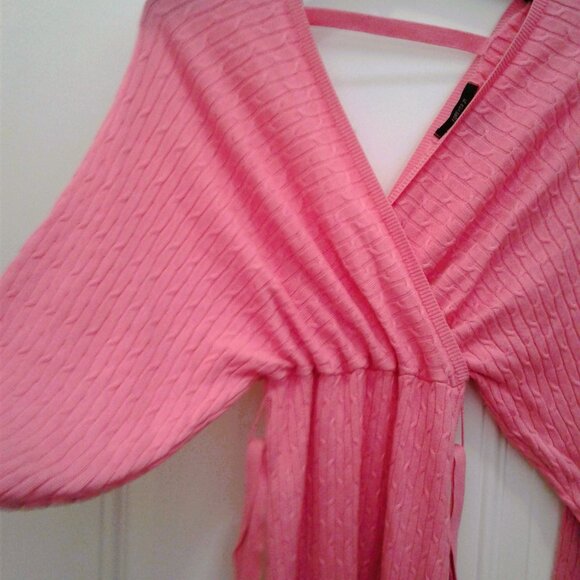 Mini, pink sweater dress, long sleev  - size S - Picture 2 of 4